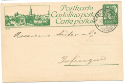 8 - 99  - Entier Postal Avec Illustration "Bern" Cachet à Date Martigny Bourg 1923 - Ganzsachen