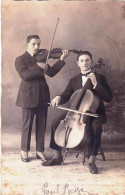 Carte Photo - Musique - Joueur De Violon Et Joueur De Violoncelle - Otros & Sin Clasificación