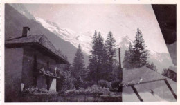 Photo Originale - 1934 -  Le Mont Blanc Vue De CHAMONIX - Lieux