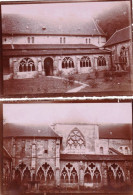 Photo Originale - 1899 - SAINT DIE - Le Cloitre De La Cathedrale - Lot 2 Photos - Orte