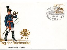 64781 - Bund - 1987 - 30Pfg B&S PGAU "Tag Der Briefmarke '77" SoStpl FREUDENSTADT - ... LETZTE FAHRT LZ127 ... - Zeppelines