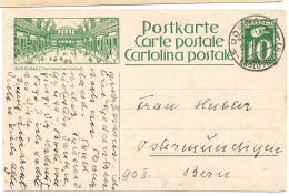 8 - 82  - Entier Postal Avec Illustration "Bad Ragaz" Cachet à Date 1924 - Postwaardestukken