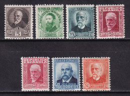 1931 REPÚBLICA. PERSONAJES (CIFRA AL DORSO) COMPLETA NUEVA*. 220 € - Ungebraucht