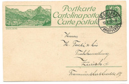 8 - 66  - Entier Postal Avec Illustration "Engelberg" Cachet à Date St Gallen 1923 - Postwaardestukken