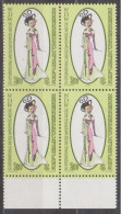 1979 , Mi 1604 ** (10) -  4 Er Block Postfrisch - Internationale Wiener Damenmodewoche - Unused Stamps