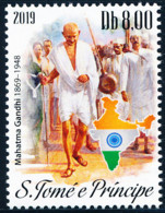 S Tomé E Príncipe - 2019 - India / Mahatma Gandhi - MNH - Sao Tomé E Principe