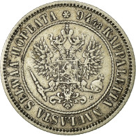 Monnaie, Finlande, Nicholas II, Markka, 1893, TTB, Argent, KM:3.2 - Finlandia