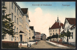 AK Trossingen, Rosenstrasse Mit Knabenschule  - Trossingen