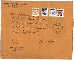 BIG COVER - Brazil Via Macedonia 1993 - Lettres & Documents