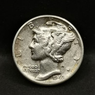 1 MERCURY DIME 10 CENTS ARGENT 1942 PHILADELPHIE USA / SILVER - 1946-...: Roosevelt