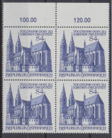 1979 , Mi 1605 ** (5) -  4 Er Block Postfrisch - 700 Jahre Dom Zu Wiener Neustadt - Nuevos