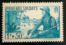 1940 FRANCE N 452 - POUR NOS SOLDATS - NEUF* - Ungebraucht