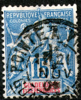 France1892 Inscription: "GUADELOUPE ET DEPENDANCES" Lot Of 9 X Used ,as Scan - Usados