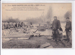 Entre SAINT-MARTIN-sur-le-PRE Et RECY: Après Inondation Janvier 1910, Chemin De Halage - Très Bon état - Autres & Non Classés