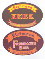 Bierviltje - Sous-bock - Bierdeckel : LIEFMANS KRIEK - OUDENAARDE - FRAMBOZEN BIER.(B 593) - Beer Mats