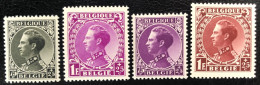 Belgique 1934 - 390/393 MNH** - 1934-1935 Leopold III