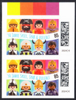 !a! GERMANY 2024 Mi. 3821 MNH Vert.PAIR From Folioset (t1) - 50 Years Of Playmobil - Nuevos