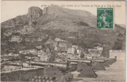 MONACO  LES CANONS DE LA TERRASSE DU PALAIS ET LA TETE DE CHIEN - Fürstenpalast