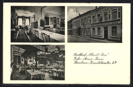 AK Kevelaer, Gasthof Stadt Rees, Basilikastrasse 27, Innenansicht, Terrasse  - Kevelaer