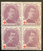 Belgique 1914 - 131 Au Profit De La Croix Rouge (2 MNH** - 2 MNH*) - 1912 Pellens