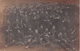 Carte Photo De La Fanfare  Du 14 Eme Bataillon Chasseurs Alpins - Régiments