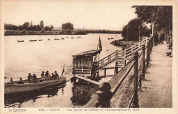 FRANCE - Vichy - Les Quais De L'Allier Et L'Embarcadère Du Golf - Animé - Barque - Carte Postale Ancienne - Vichy