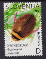 3333 Slowenien Slovenia 2024 MNH Underwater Fauna And Flora Water Beetle (Graphoderus Bilineatus) - Vie Marine