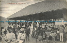 R641866 O Mercado. S. Vicente. H. C. Hamilton. 1907 - Monde