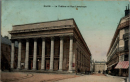 N°3673 W -cpa Dijon -le Théâtre Et Rue Lamonoye- - Dijon