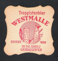 Bierviltje - Sous-bock - Bierdeckel -  TRAPPISTENBIER WESMALLE IN DE ABDIJ GEBROUWEN  (B 623) - Bierviltjes