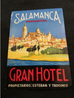 étiquette Hôtel Bagage - Gran Hôtel Salamanca Monumental Espagne      STEPétiq1 - Hotel Labels