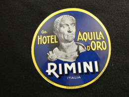 étiquette Hôtel Bagage - Grand Hôtel Aquila D' Oro Rimini  Italia Italie        STEPétiq1 - Etiquetas De Hotel