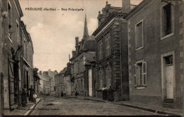 N°3676 W -cpa Précignè -rue Pincipale- - Other & Unclassified