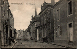 N°3676 W -cpa Précignè -rue Pincipale- - Andere & Zonder Classificatie