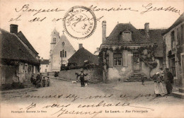 N°3677 W -cpa Le Luart -rue Principale- - Sonstige & Ohne Zuordnung