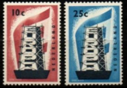 PAYS - BAS      -     EUROPA   -   1956 .    Y&T N° 659 à 660  **.  Cote 70 Euros. - 1956