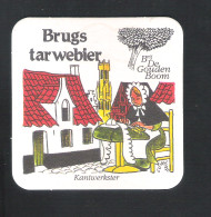 Bierviltje - Sous-bock - Bierdeckel : BRUGS TARWEBIER - KANTWERKSTER  (B 663) - Bierviltjes