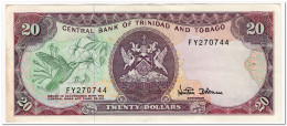 TRINIDAD AND TOBAGO,20 DOLLARS,S.7,1985,P.39d,VF+ - Trinidad & Tobago