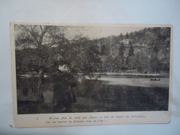 FRANCE   POSTCARDS  CHILDREN IN RIVER DÉPART DES HIRONDELLES STAMPS - Altri & Non Classificati