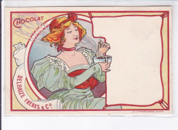 PUBLICITE : Liqueurs Fines DELHAIZE Frères Et Compagnie (Art Nouveau) - Très Bon état - Publicité