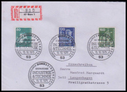 Bund 1975, Mi. 853+55+57 FDC - Covers & Documents