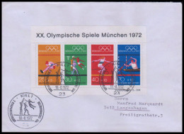 Bund 1972, Mi. Bl. 8 FDC - Briefe U. Dokumente