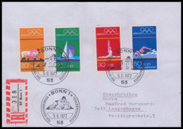 Bund 1972, Mi. 719-22 FDC - Briefe U. Dokumente