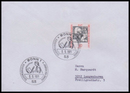 Bund 1971, Mi. 674 FDC - Briefe U. Dokumente