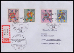 Bund 1970, Mi. 650-53 FDC - Lettres & Documents