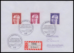 Bund 1970, Mi. 638+43+45 FDC - Lettres & Documents