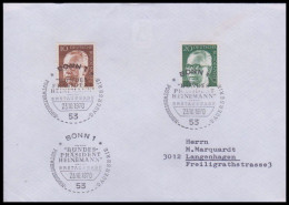 Bund 1970, Mi. 636+37 FDC - Briefe U. Dokumente