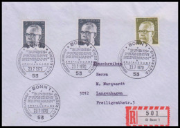 Bund 1970, Mi. 635+44 FDC - Briefe U. Dokumente