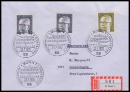 Bund 1970, Mi. 635+44 FDC - Brieven En Documenten