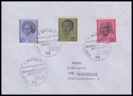 Bund 1970, Mi. 616-18 FDC - Storia Postale